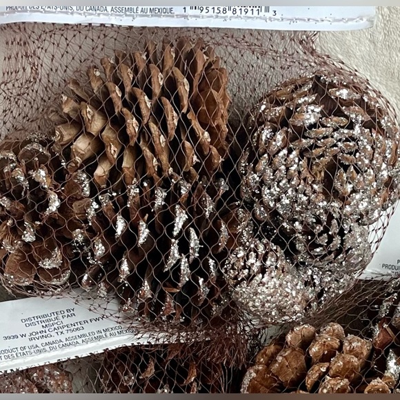 Pine cones (NWT) 3 pkg of 7pc = 21 pc cones - home decor - Picture 11 of 13